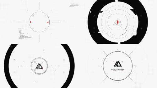 Black White Glitch Logo v2