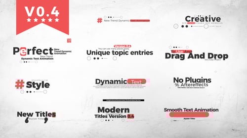 Modern Dynamic Text Titles Pack for Video Projects