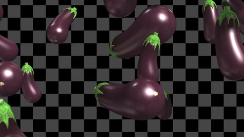 Animated Falling Vegetables Collection