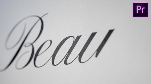 Beauty - Animated Handwriting Typeface