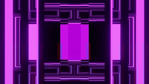 Purple Neon Lighting Lines Vj Loop Background 4K