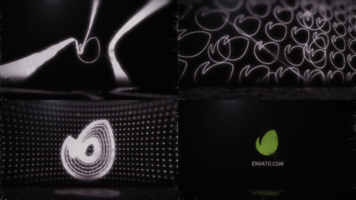 Digital Glitch Logo Reveal with Gritty Text Animation