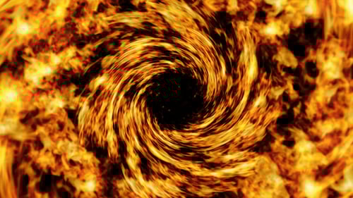 Fiery Energy Vortex Opening Reveal Animation