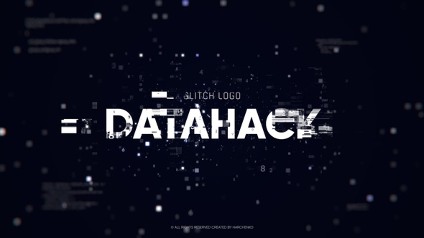 Glitch Logo - Data Hack, Logo Stings ft. futuristic logo & hacking - Envato