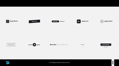 Clean Geometric Logo Reveal Intro Animation