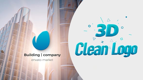 Modern 3D Clean Logo and Title Reveal Animation, Logo Stings ft. 3d ...