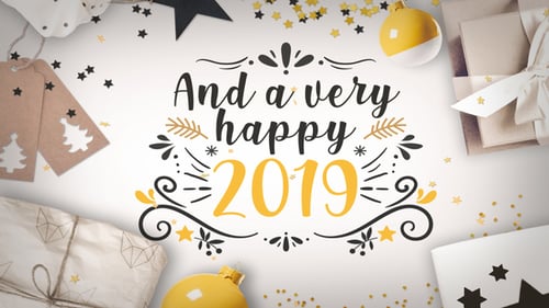 Animated Christmas Greeting Card with Decorative Wreath