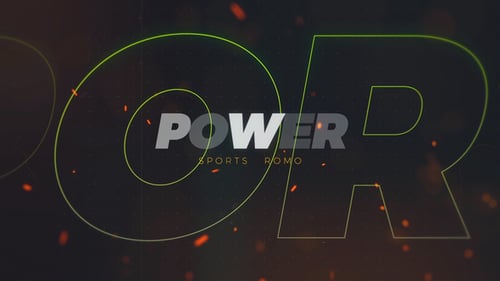 Dynamic Sports Opener with Glitch Effects and Bold Typography