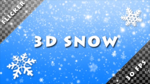 Realistic Snowfall Overlay Animation