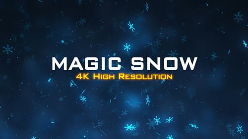 Magic Snow Hintergrund 4K