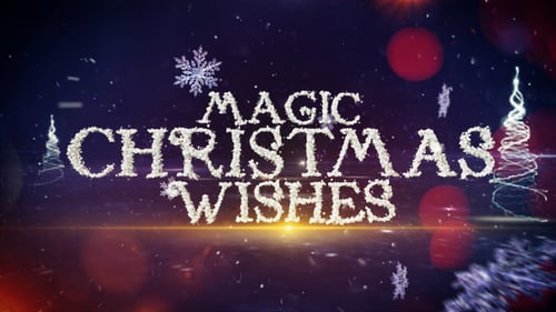 Elegant Christmas Holiday Wishes with Sparkling Particles