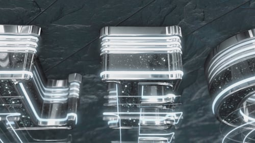 Chrome Glam Neon Logo Reveal