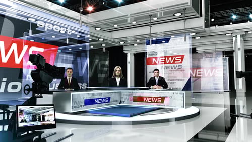 Virtuelles Studio-Set