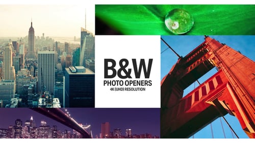 Dynamic Split Screen Photo Opener with Clean Logo Reveal