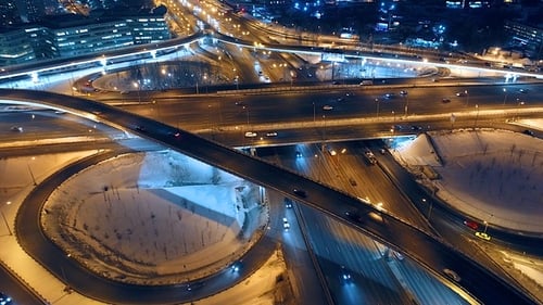Night Highway Interchange 4