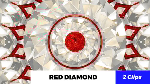 Shiny Diamond Kaleidoscope Background Loop
