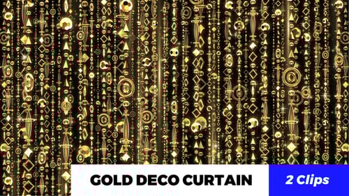 Shimmering Golden Abstract Geometric Pattern Falling Motion Background
