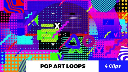 Colorful Abstract Geometric Shapes Dynamic Background