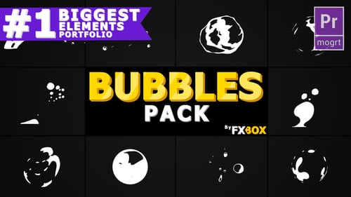 Flash FX BUBBLE Elements | Premiere Pro MOGRT