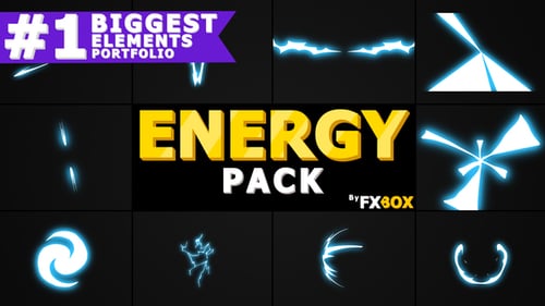 Flash FX ENERGY Elements And Transitions | Motion Graphics Pack