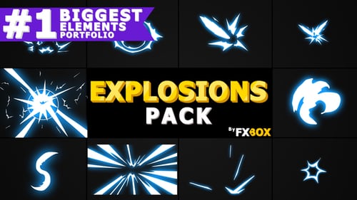 Flash FX Explosion Elements | Motion Graphics Pack
