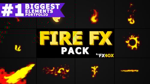 Flash FX FIRE Elements | Motion Graphics Pack