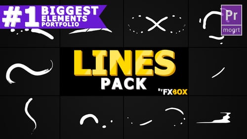 Flash FX Shape Lines | Premiere Pro MOGRT