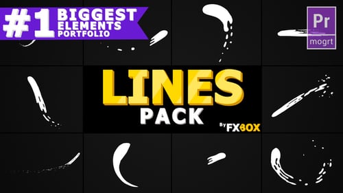Dynamic Hand Drawn Animated Line Transitions and Effects Pack