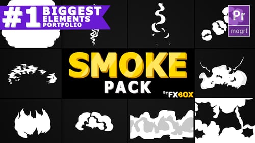 Smoke Elements and Transitions Pack | Premiere Pro MOGRT