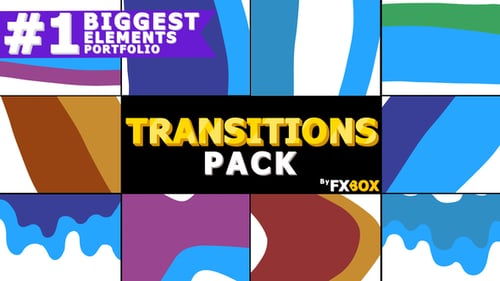 Hand Drawn Fluid Cartoon Transitions Pack