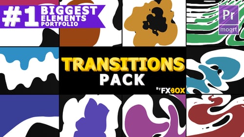 Funny Liquid Transitions | Premiere Pro MOGRT
