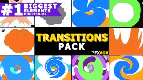 Hand Drawn Cartoon Video Transitions Pack