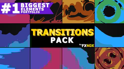 Dynamic Hand Drawn Liquid Transitions Pack