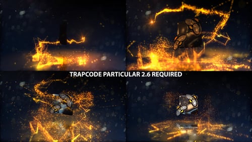 Glowing Particals Logo Reveal 31 : Golden Particals 10