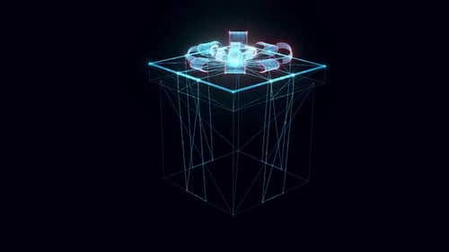 Gift Hologram Rotating Hd