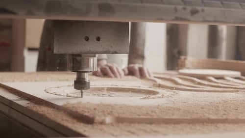 CNC Router Curving Wood