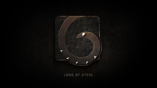 Cinematic Metallic Logo Opener with Dark Grunge Textures