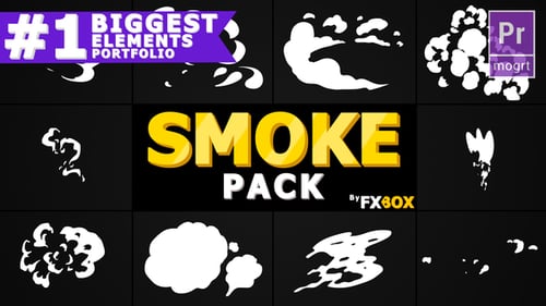 Animated Hand-Drawn Smoke VFX Elements Pack
