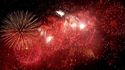 Neujahrs-Firework-Countdown