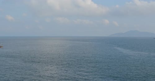 Sunny sky and the sea