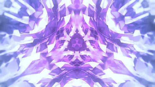Dynamic Abstract Geometric Kaleidoscope Pattern