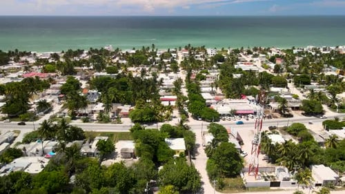 Vista de la ciudad de Chixchulub en Yucatán