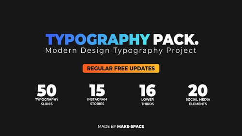 Pacote de design de tipografia