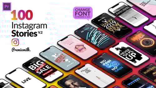 Instagram Stories Package Essential Graphics | Mogrt
