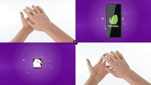 Clean Geometric Logo Reveal with Abstract Shapes Animation