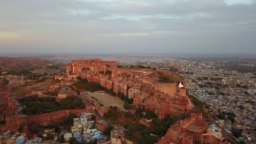 Jodhpur and blue city in the evening. India.