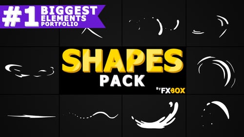 Cartoon Shape Elements | After Effects