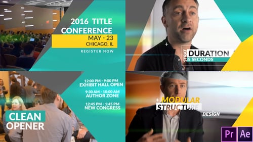 Dynamic Conference Opener with Geometric Transitions