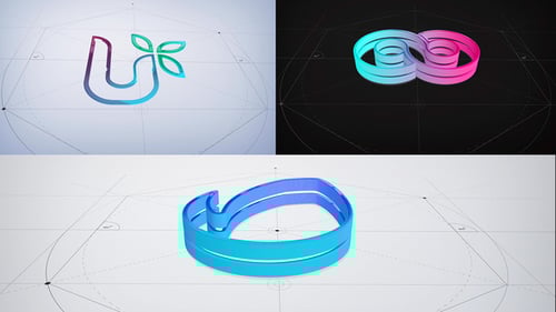 3D Glossy Architecture Logo
