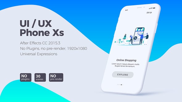 Modern Flat Design Mobile App UI/UX Presentation, Product Promo ft. ui ...